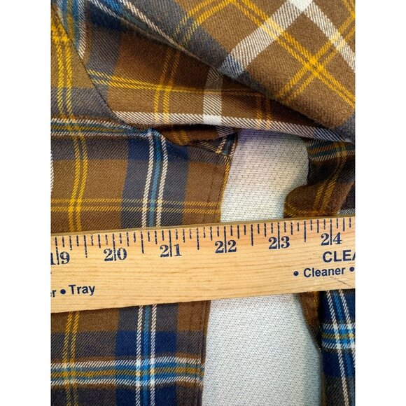 Marmot Mens Marmot Plaid Button-Up Shirt Medium Yellow Brown - Picture 7 of 14